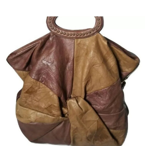 GUESS By Marciano Leather Extra Large Handbag Tote Studs details - Picture 1 of 10